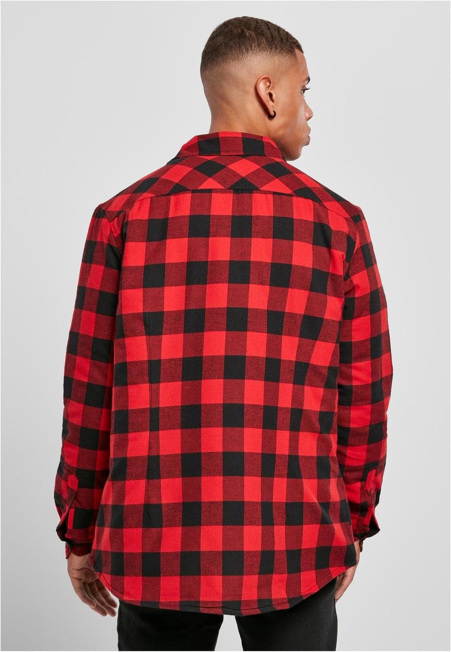 Padded Check Flannel Black & Red